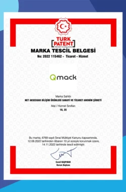 MACK Tescil Belgesi