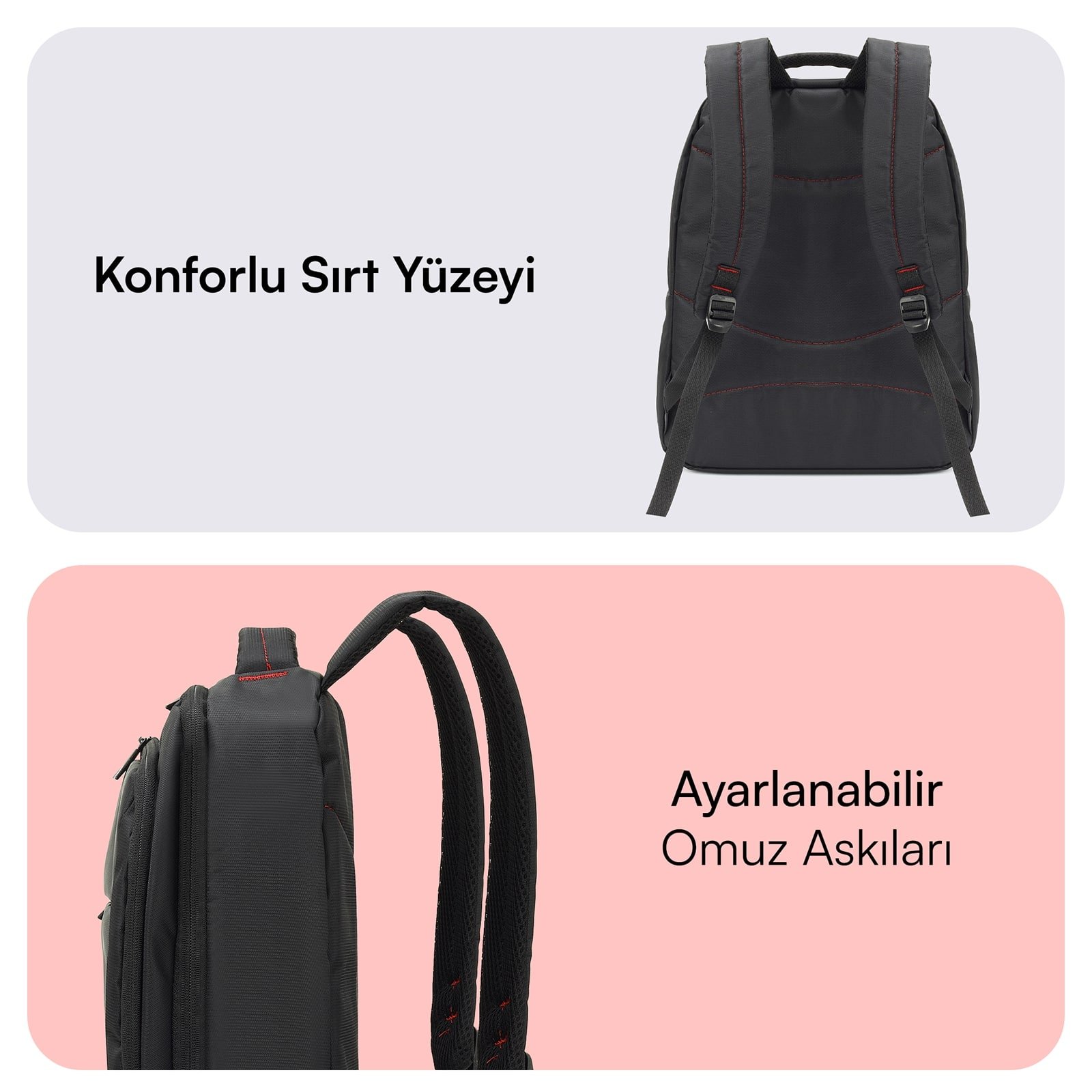 2755_2 MACK MCC-007 17.3 OFFICE Notebook Sırt Çantası Siyah