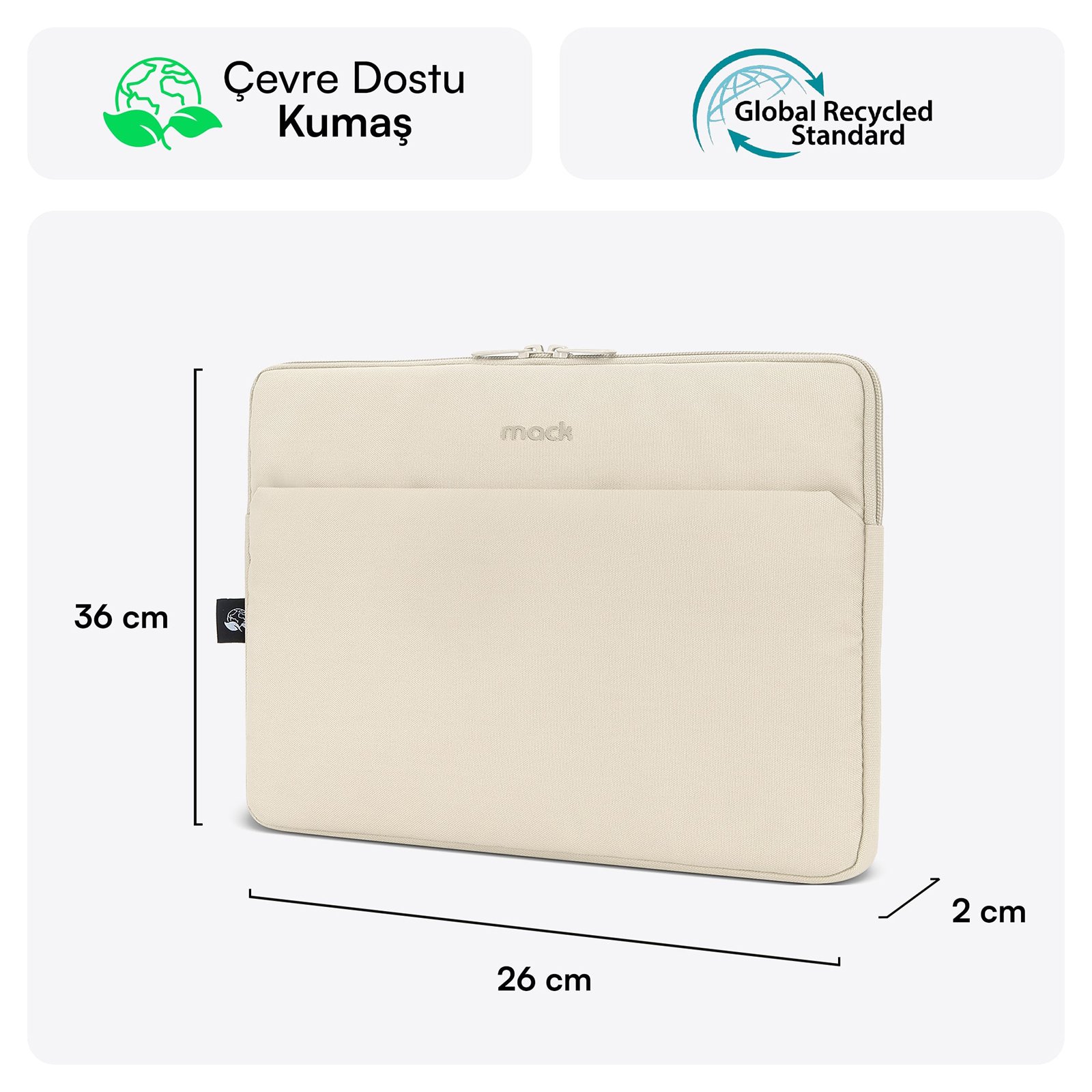 MACK-MCE-1505-14.1-NOVA-Eco-Notebook-Sleeve-Latte-1 MACK MCE 1505 14.1 NOVA Eco Notebook Sleeve Latte 1