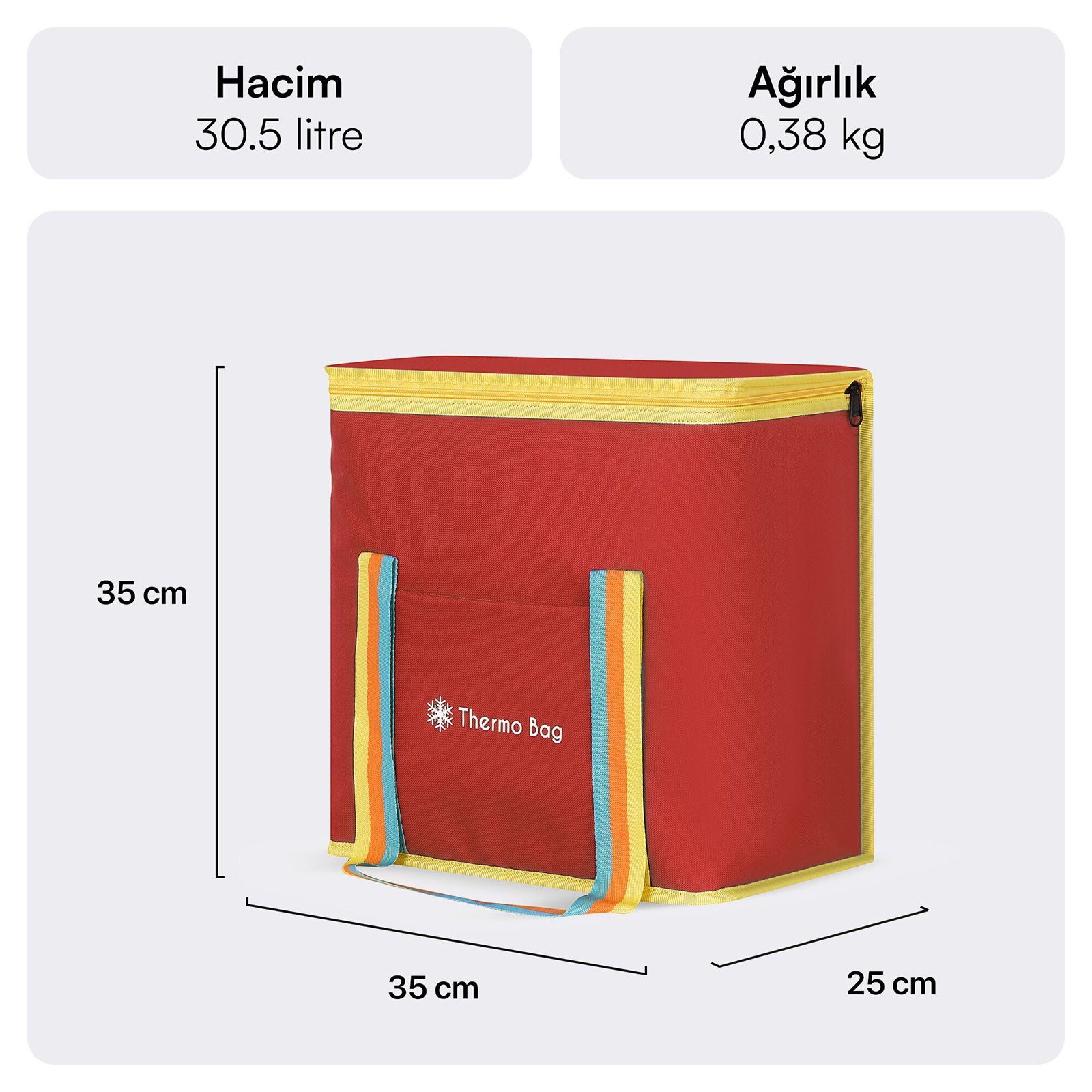 MACK MCB 002 Termos Canta Kirmizi 30.5 Litre 1