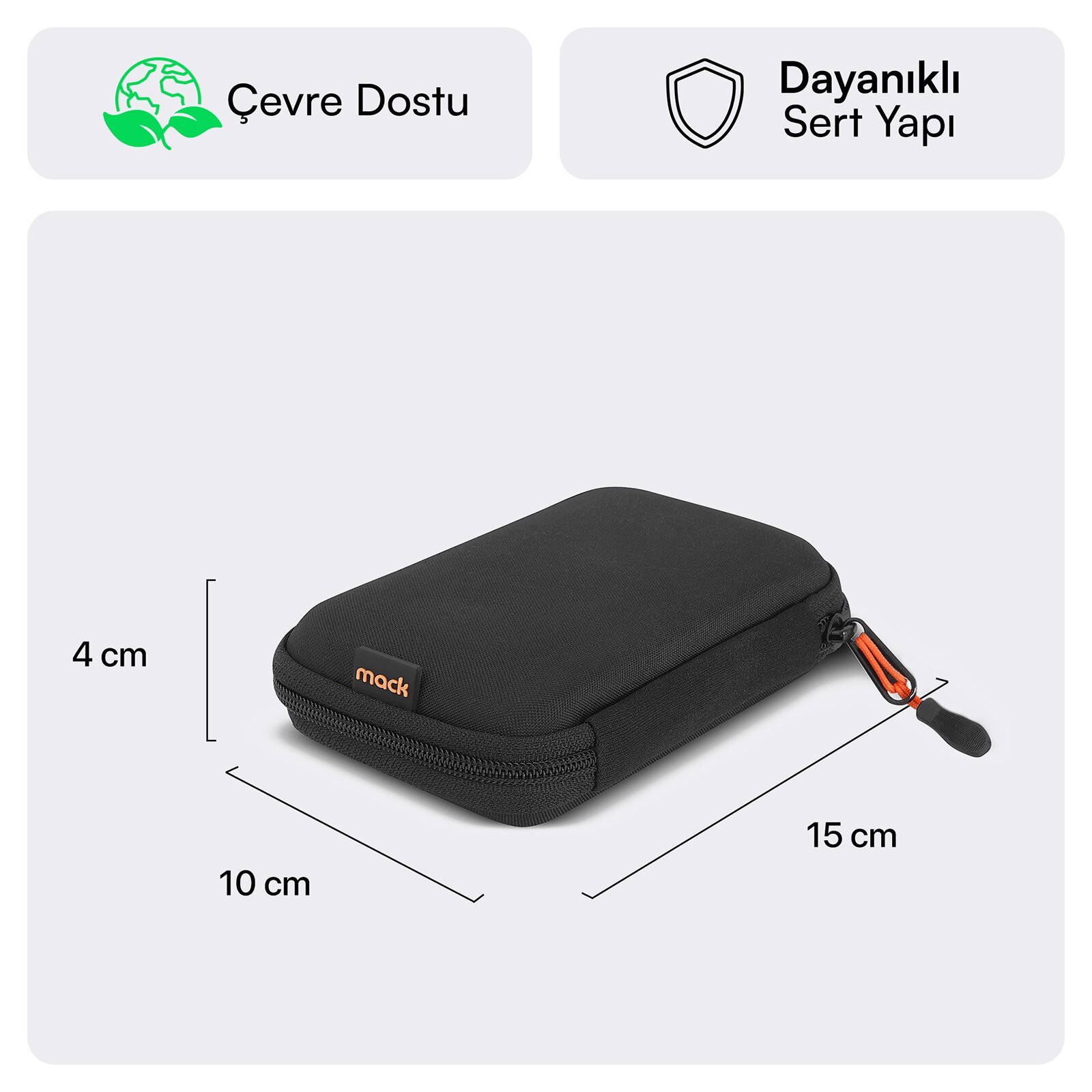 MACK MCC 4009 2.5 Hard Disk Kilifi Siyah 1