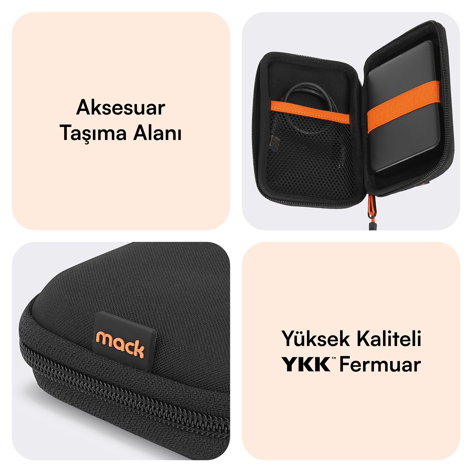 MACK MCC 4009 2.5 Hard Disk Kilifi Siyah 3