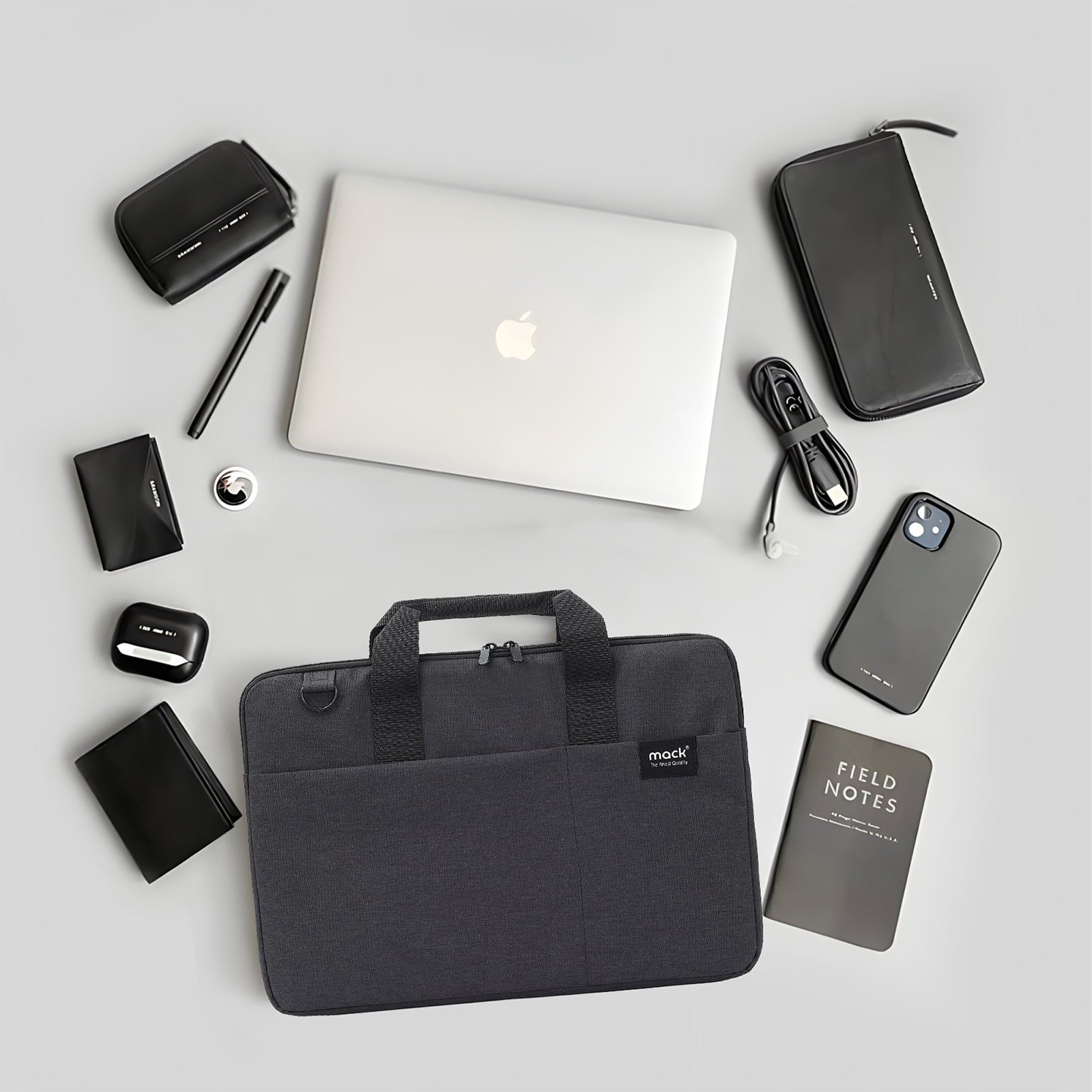 MACK MCC 701 14.1 City Fit Eco Notebook Cantasi Siyah 5