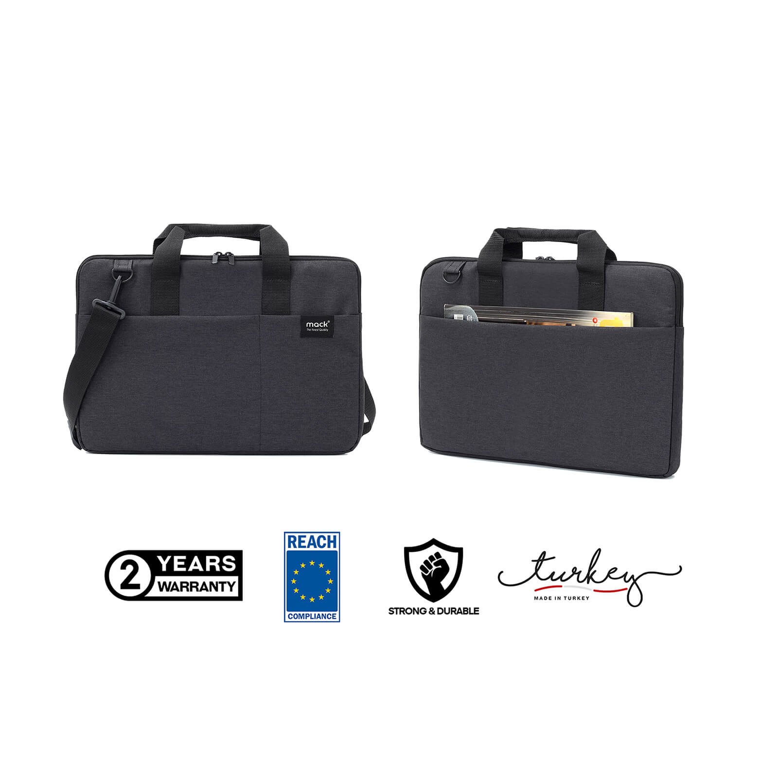 MACK MCC 703 15.6 City Fit Eco Notebook Cantasi Siyah 6