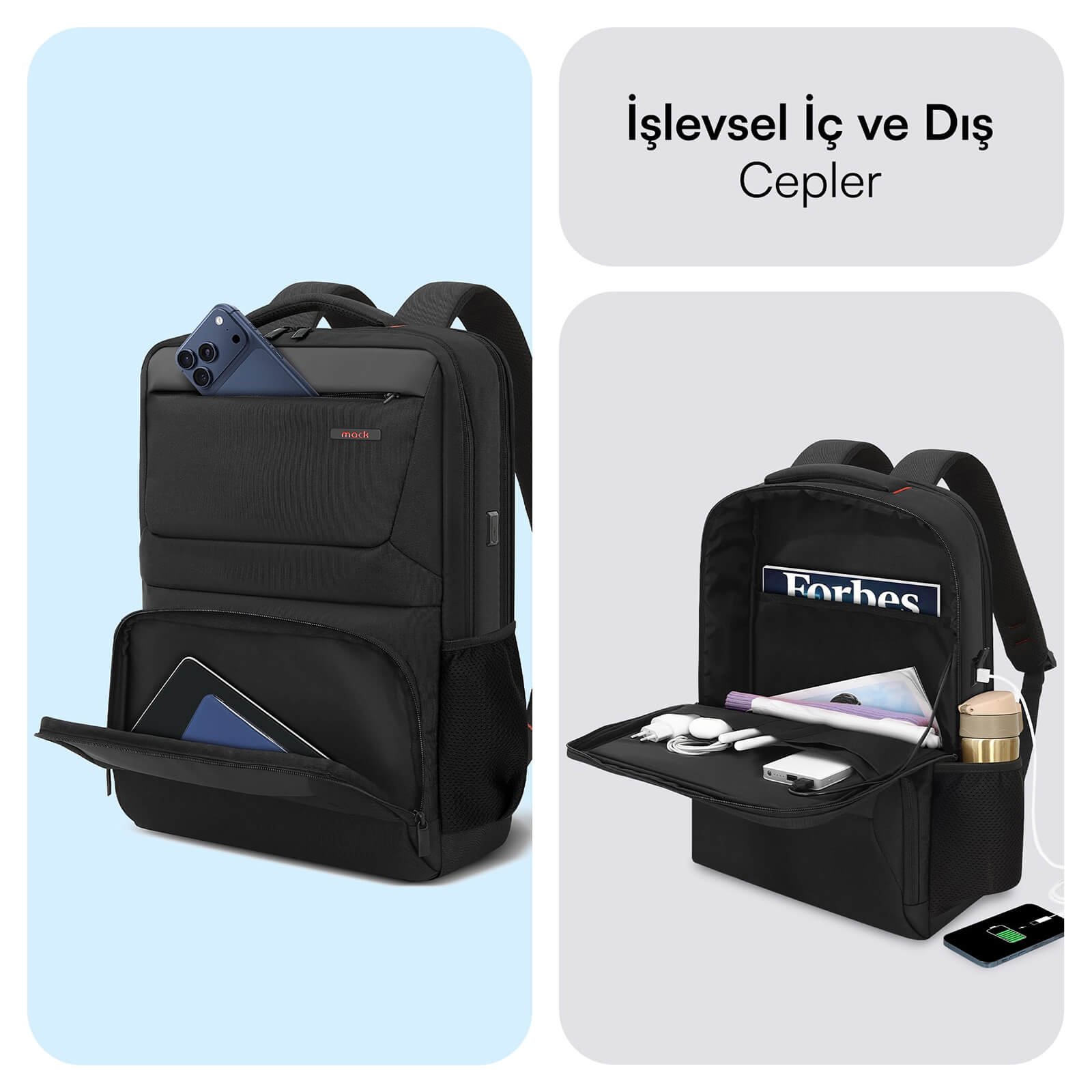 MACK MCC 807 18 Business X Notebook Sirt Cantasi Siyah 2