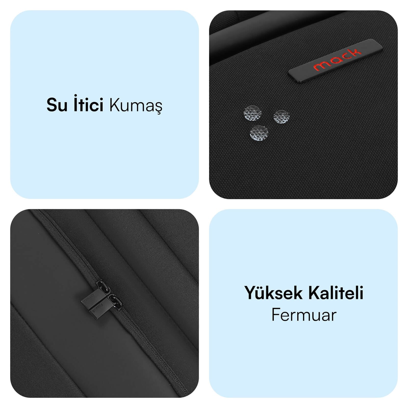 MACK MCC 807 18 Business X Notebook Sirt Cantasi Siyah 4