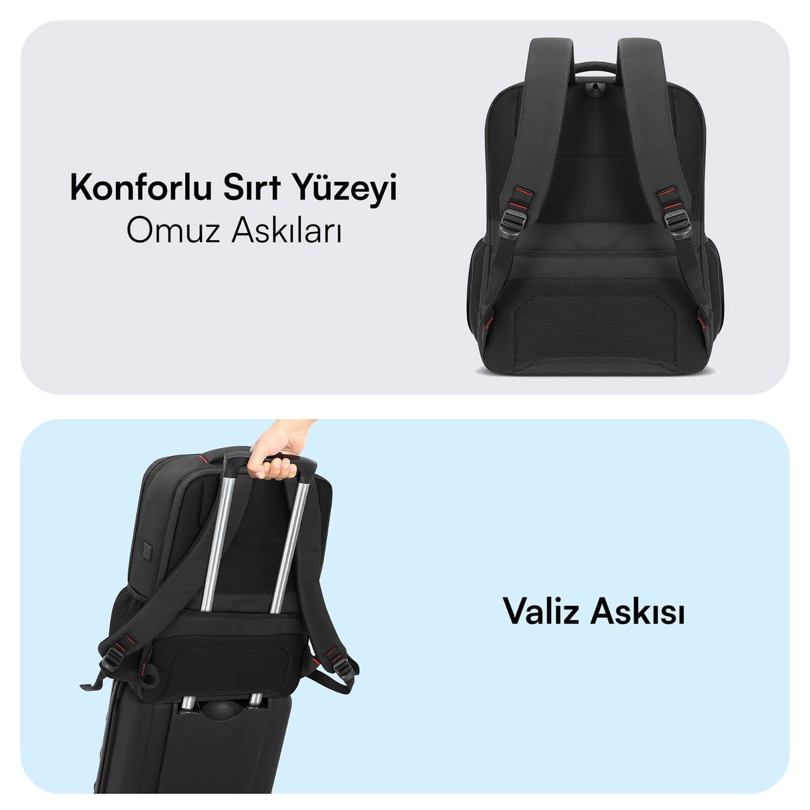 MACK MCC 807 18 Business X Notebook Sirt Cantasi Siyah 6