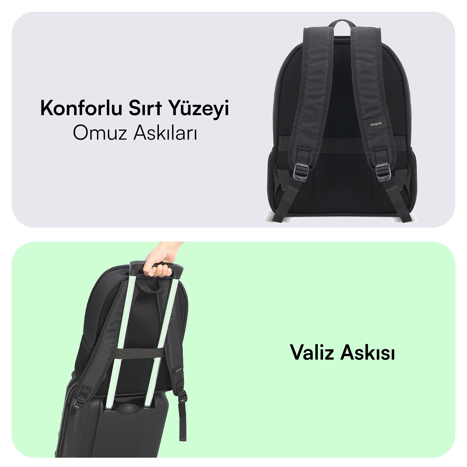 MACK MCE 1211 14.1 LUNA Eco Notebook Sirt Cantasi Siyah 2