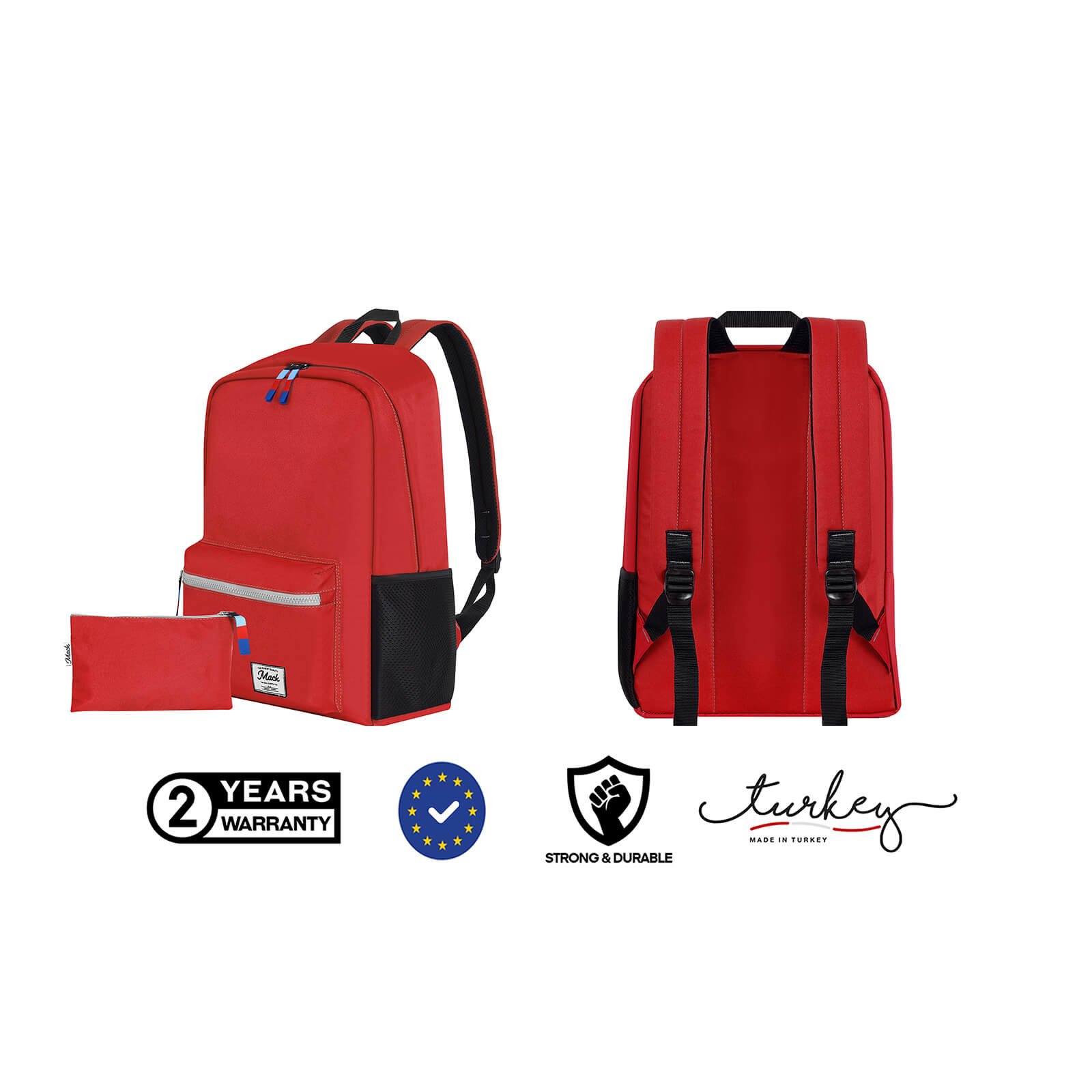 MACK MCK 003 POP Sirt Cantasi Kirmizi 8