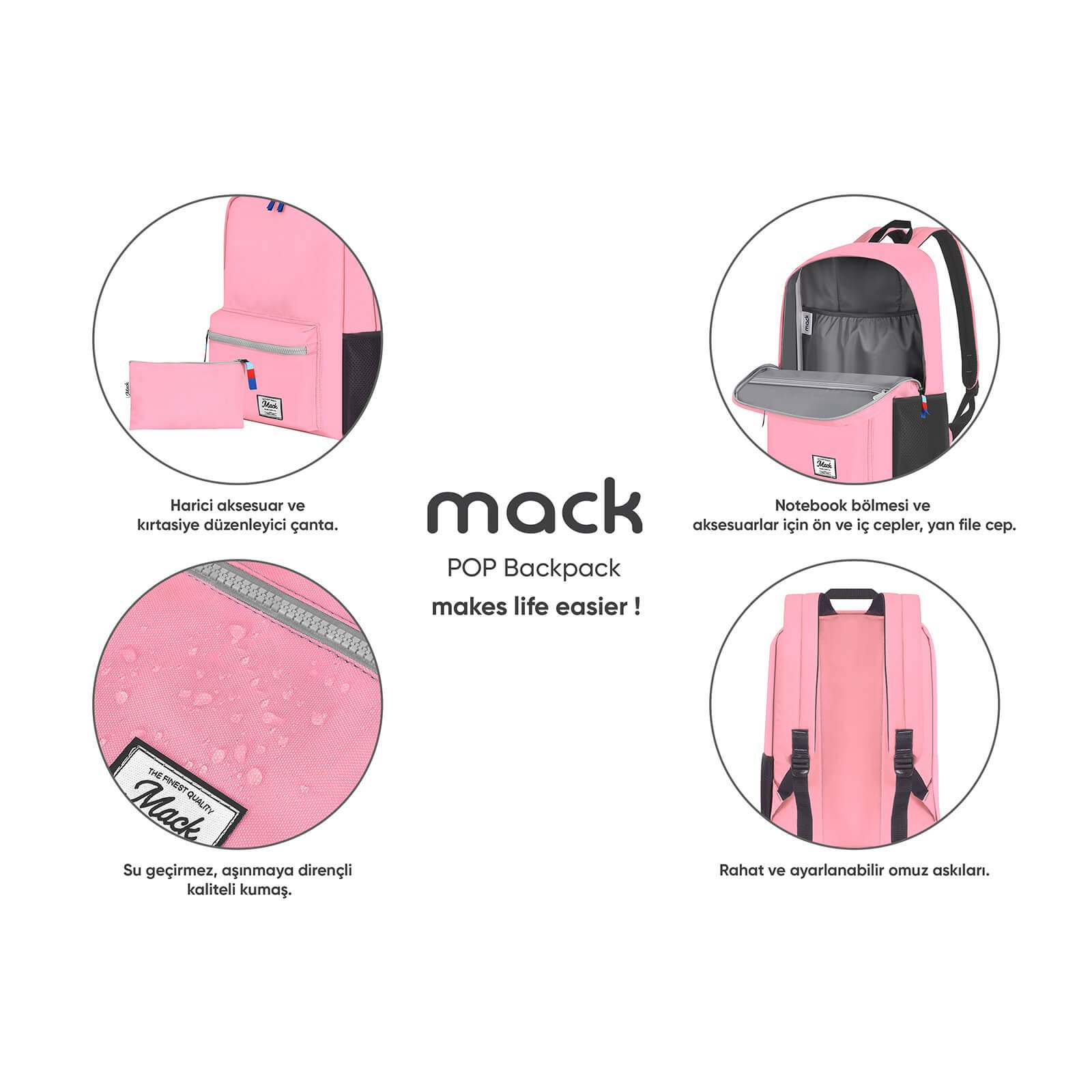 MACK MCK 005 POP Sirt Cantasi Pembe 9