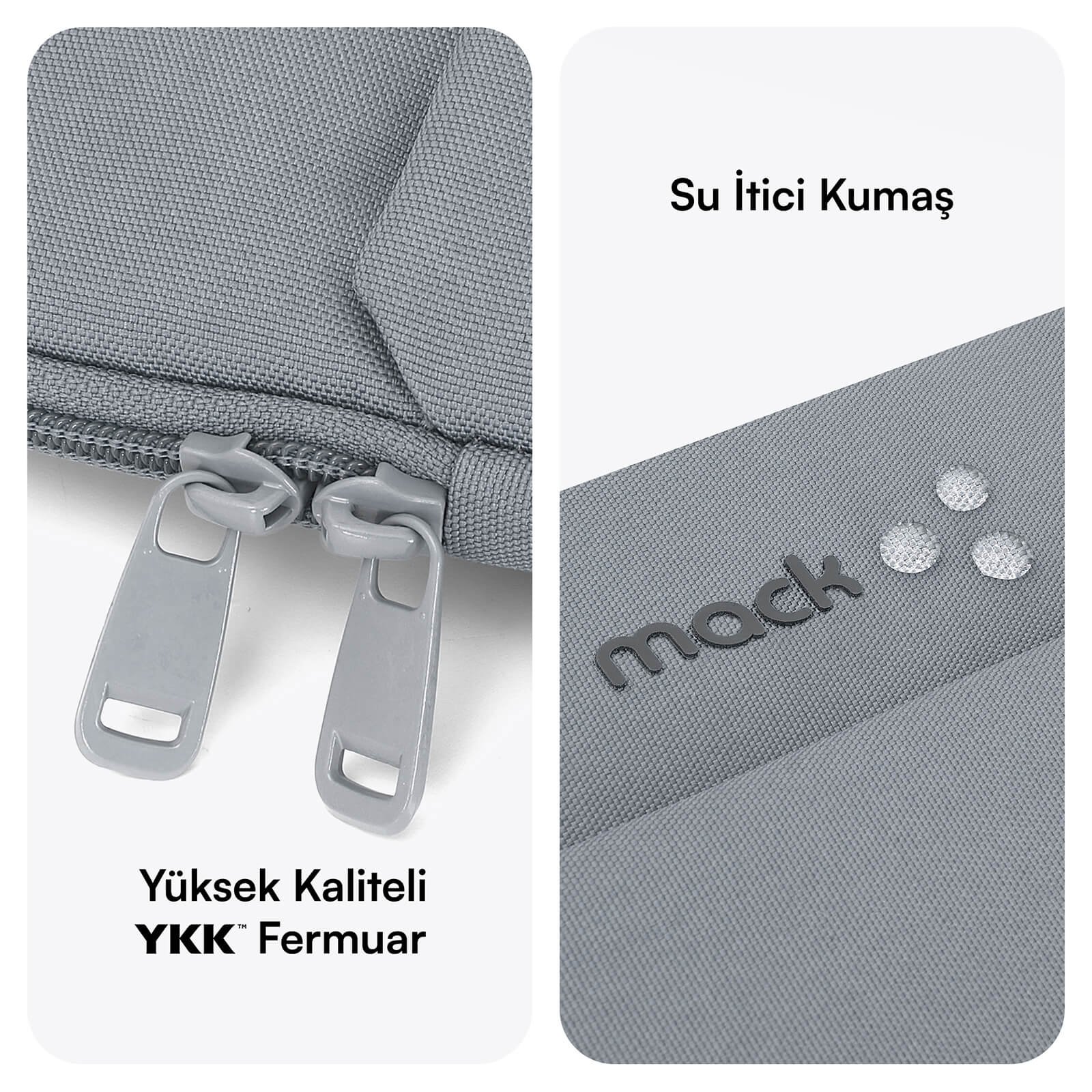 MACK MCE 1502 14.1 NOVA Eco Notebook Sleeve Gri 3