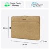 MACK MCE 1503 14.1 NOVA Eco Notebook Sleeve Camel 1 3