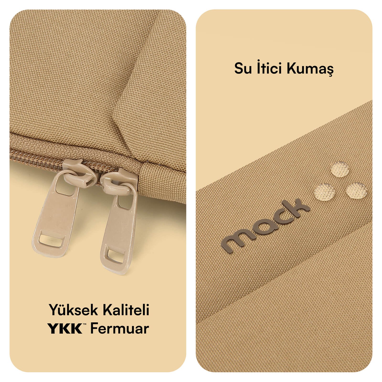 MACK MCE 1503 14.1 NOVA Eco Notebook Sleeve Camel 3 3