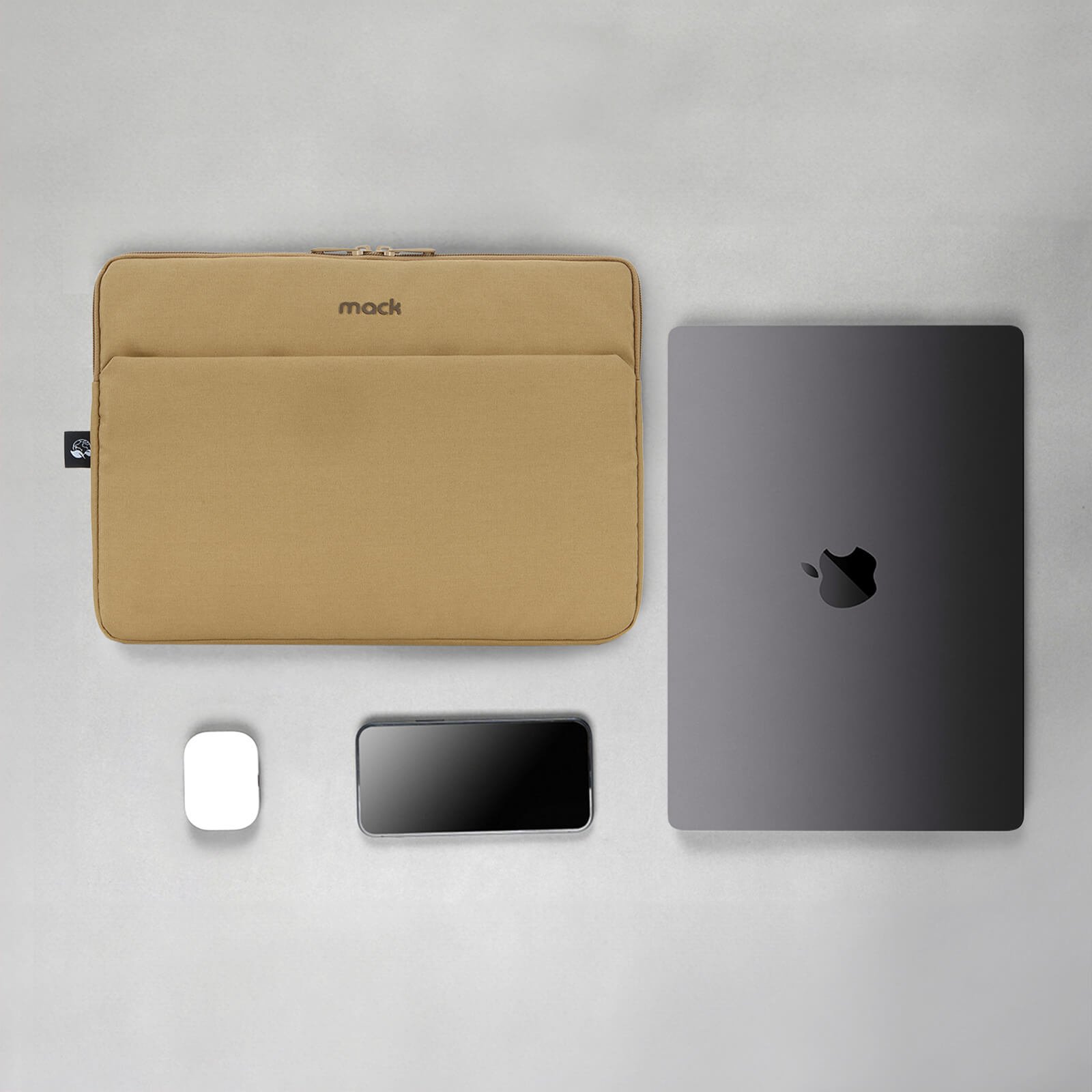 MACK MCE 1503 14.1 NOVA Eco Notebook Sleeve Camel 4
