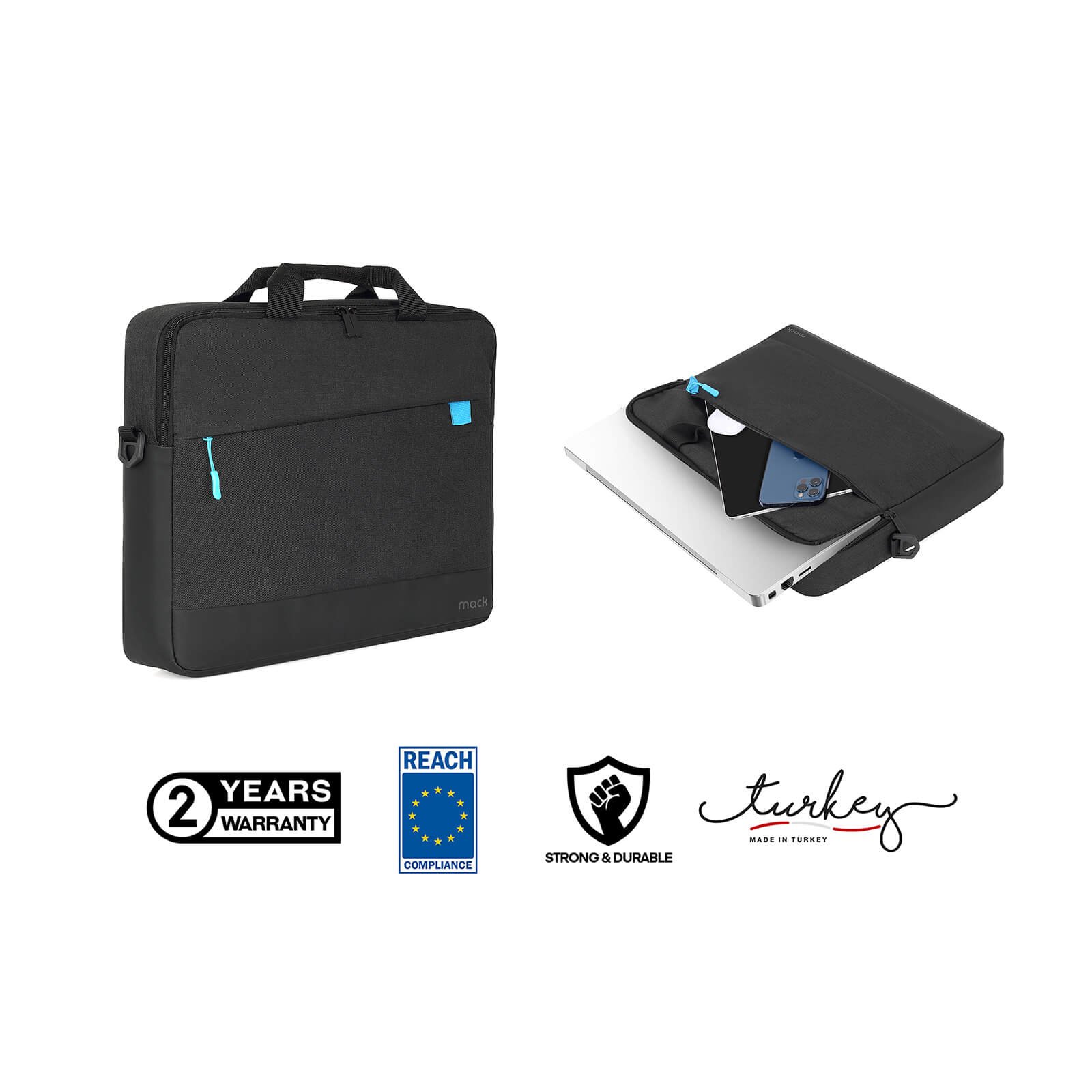 MACK MCC 603 15.6 UNICITY 3.0 Notebook Cantasi Siyah 7