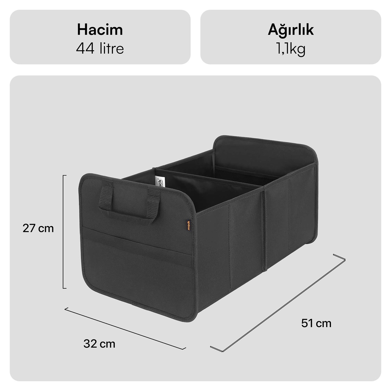 MACK-MCC-5100-Bagaj-Organizer-Siyah-1 MACK MCC 5100 Bagaj Organizer Siyah 1