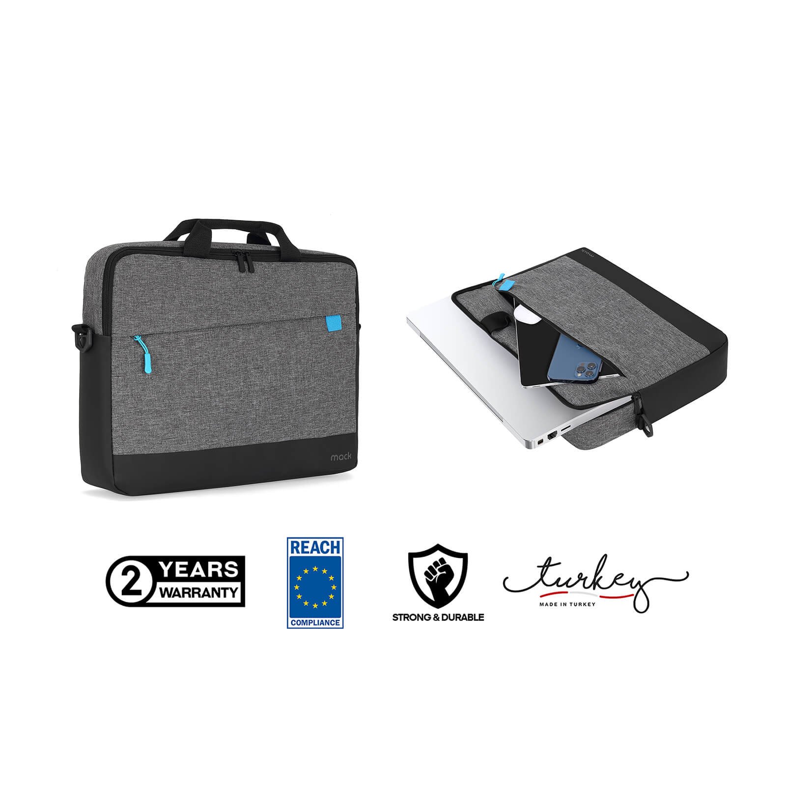 MACK MCC 602 14.1 UNICITY 3.0 Notebook Cantasi Gri 7
