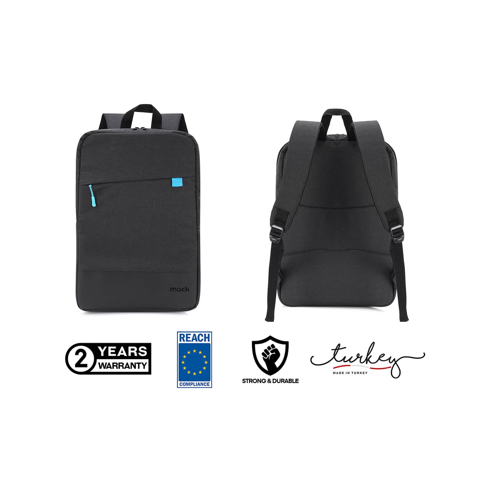 MACK MCC 605 15.6 UNICITY 3.0 Notebook Sirt Cantasi Siyah 5